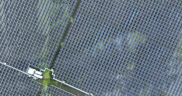 Аерофотознімки Великої Сонячної Ферми Здатні Доставляти Енергію Більш Ніж 4000 — стокове відео