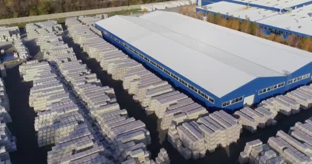 Warehouse Finished Products Factory Large Outdoor Warehouse Large Warehouse Factory — Video
