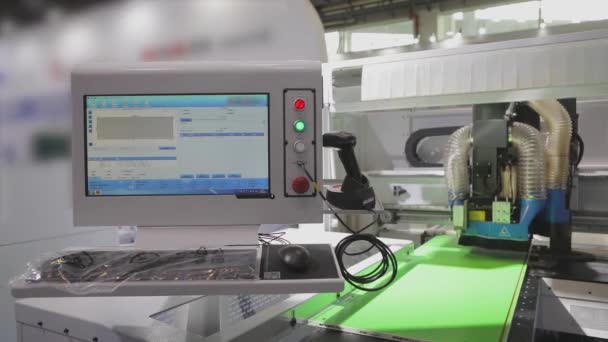 Teknologi Udstilling Kina Udstilling Moderne Cnc Værktøjsmaskiner – Stock-video