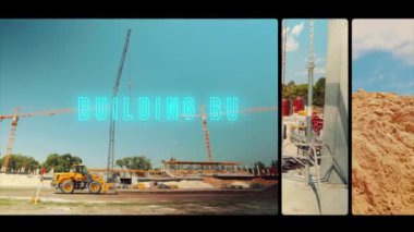 İnşaat alanında işçiler, inşaat alanında inşaatçılar..