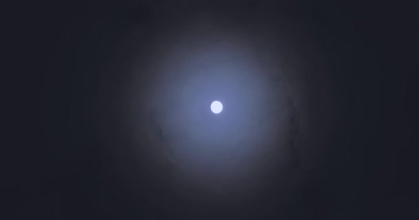 Full Moon Clouds Full Moon Movement Clouds Background Full Moon — Video
