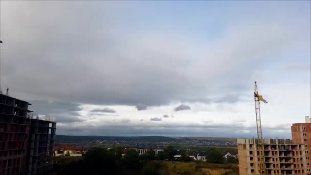 Time Lapse Clouds City White Clouds Time Lapse — Video Stock
