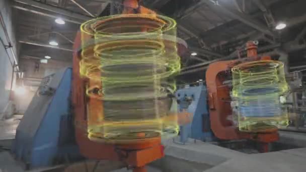 Automatyczna Linia Produkcyjna Fabryce Mebli Proces Produkcji Płyt Meblowych Zautomatyzowany — Wideo stockowe