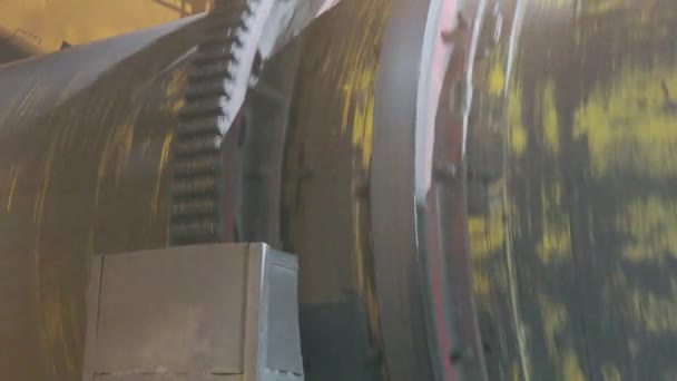 Grote Molen Fabriek Productie Van Cokeskolen Steenkoolverwerking Een Moderne Installatie — Stockvideo