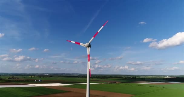 Вітрогенератор Вітрогенератори Відновлювана Електроенергія Вітрогенератор — стокове відео