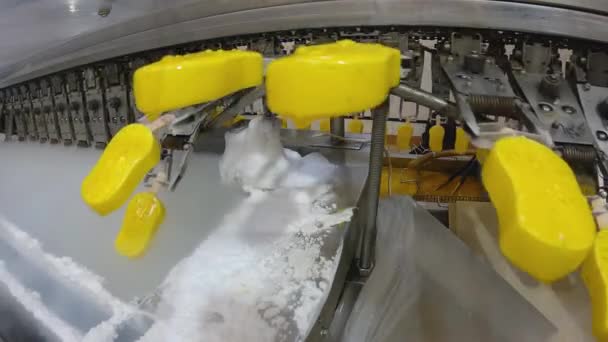 Freezing Ice Cream Factory Automatic Production Ice Cream Ice Cream — Video