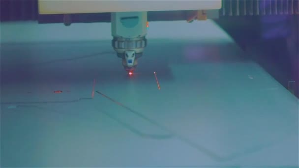Metal Laser Cutting Machine Ainnovative Cnc Laser Cutting Machine Laser — Stock Video