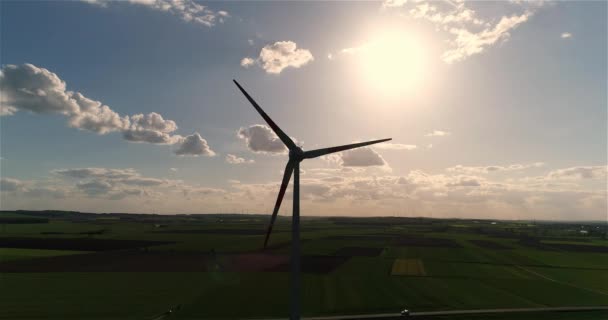 Generátor Větrné Energie Generátory Větrné Energie Obnovitelná Elektřina Generátor Větru — Stock video
