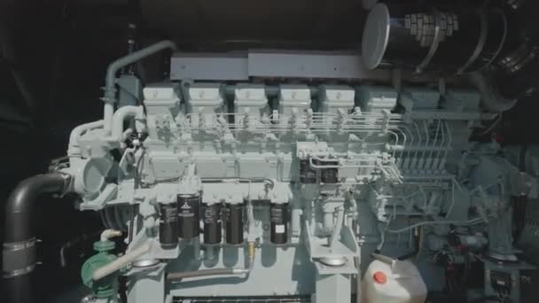 Diesel Generator Set Diesel Generator Engine Industrial Diesel Generator — Stok Video