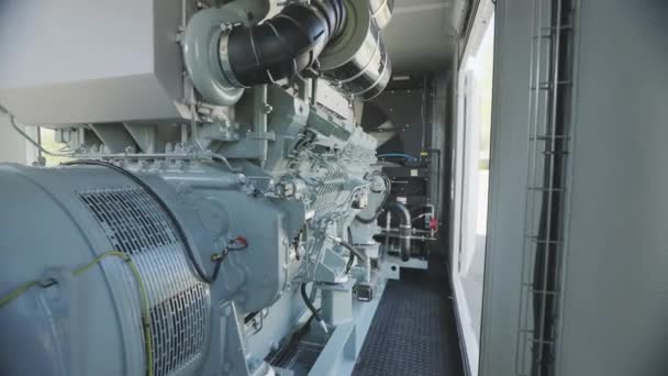 Diesel Generator Set Diesel Generator Engine Industrial Diesel Generator — Vídeo de stock