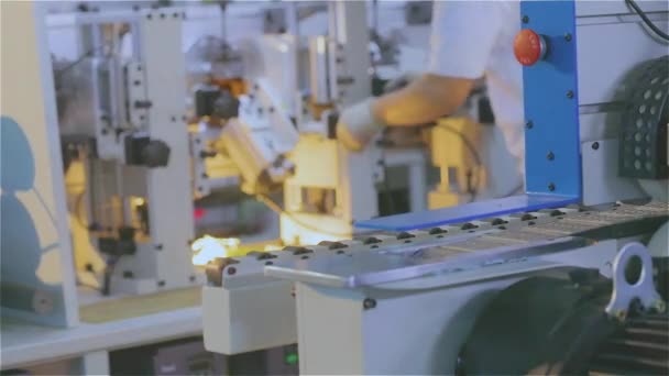 Tillverkning Cnc Maskiner Montering Cnc Maskiner Fabriken Modern Anläggning För — Stockvideo