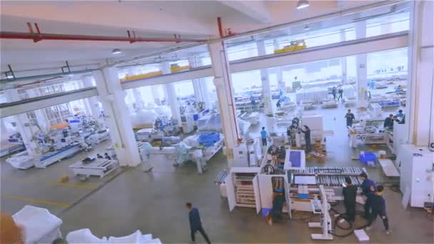 Produksi Mesin Cnc Perakitan Mesin Cnc Pabrik Pabrik Modern Untuk — Stok Video