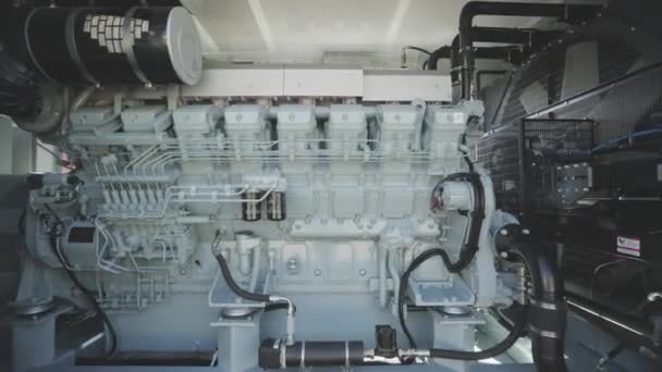 Diesel Generator Set Diesel Generator Engine Industrial Diesel Generator — Vídeo de Stock