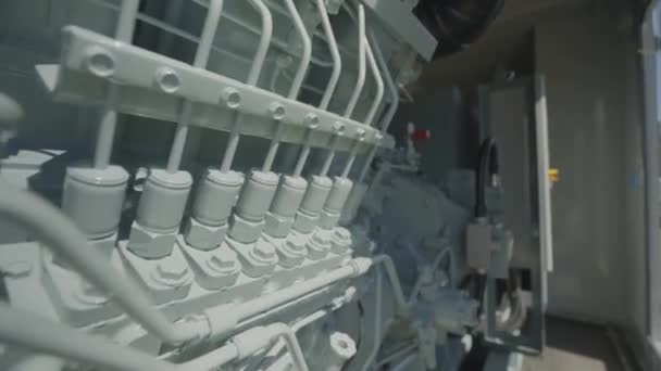 Diesel Generator Set Diesel Generator Engine Industrial Diesel Generator — Stock video