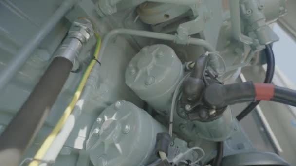 Industrial Diesel Generator Diesel Generator Set Modern Industrial Diesel Generator — Αρχείο Βίντεο