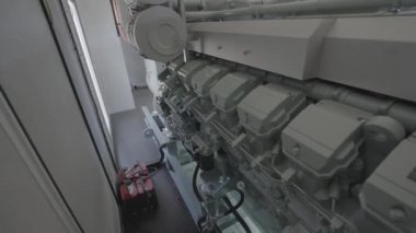 Diesel generator set. Diesel generator engine. Industrial diesel generator.