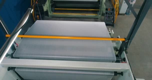 Sintepon Production Sintepon Production Factory Syntepon Manufacturing Process — Stock Video