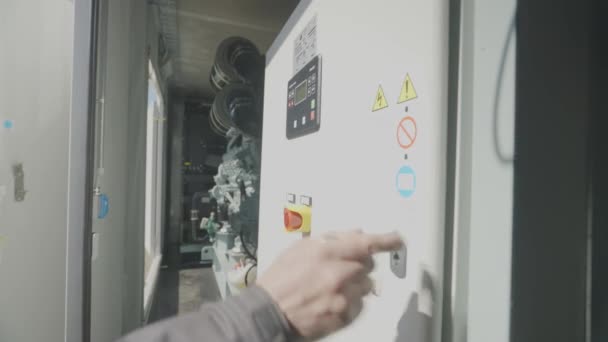 Distribution Board Diesel Generator Electrical Panel Industrial Generator Distribution Board — стоковое видео