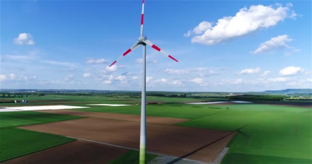 Вітрогенератор Вітрогенератори Відновлювана Електроенергія Вітрогенератор — стокове відео