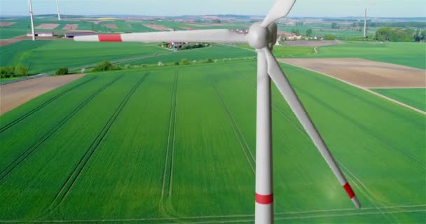 Wind Power Generator Wind Power Generators Renewable Electricity Wind Generator — Stock Video