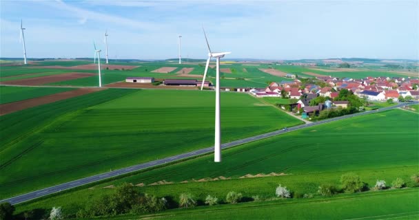 Wind Power Generator Wind Power Generators Renewable Electricity Wind Generator — Stock Video
