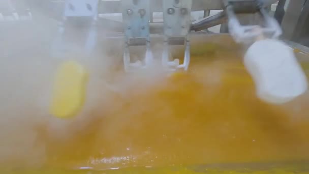 Automated Conveyor Line Production Ice Cream Automated Production Ice Cream — ストック動画