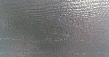 Devriye botu daireler çiziyor. Devriye botunun üst görüntüsü. Nehirde hızlı devriye botu.