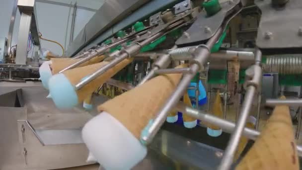 Ice Cream Conveyor Line Ice Cream Cone Conveyor Automated Ice — Video