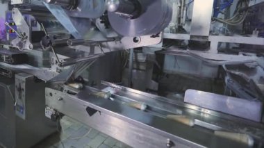 Dondurma üretimi. Otomatik dondurma üretimi. Otomatik dondurma üretim hattı.