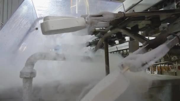 Automated Conveyor Line Production Ice Cream Automated Production Ice Cream — Vídeo de Stock