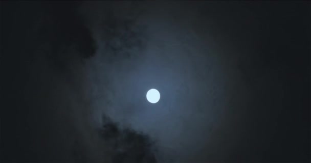 Full Moon Clouds Full Moon Movement Clouds Background Full Moon — kuvapankkivideo