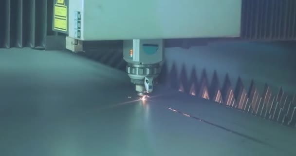Metall Laserschneidmaschine Cnc Laserschneidmaschine Laserschneidmaschinen Desktop Laser Graviermaschine — Stockvideo
