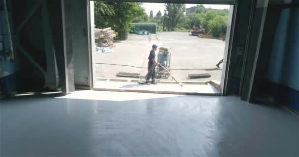 工业地板涂料 重型工业底漆 — 图库视频影像