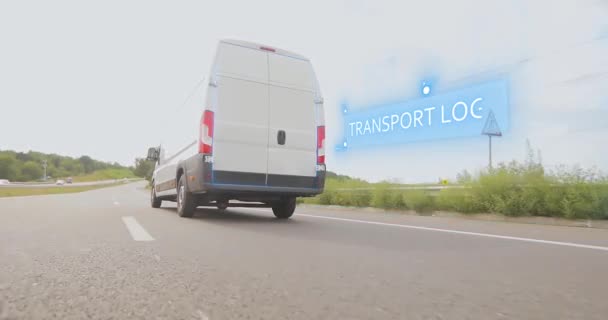 Logística Transporte Logística Transporte Inteligente Concepto Logística Transporte — Vídeo de stock