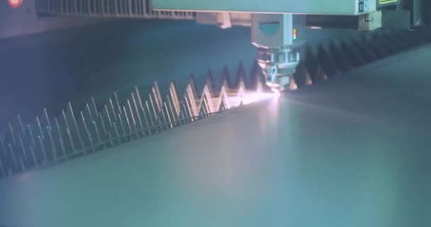 Maszyna Cięcia Laserowego Metalu Wycinarka Laserowa Cnc Maszyny Cięcia Laserowego — Wideo stockowe