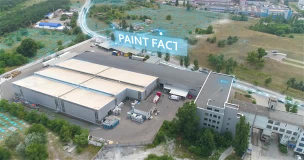 Kemikalieanläggningens Flygvy Smart Kemisk Fabrik Tank Lastbil Den Kemiska Fabrikens — Stockvideo