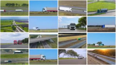 Uluslararası kargo taşımacılığı. Kargo taşımacılığı çoklu ekran. Uluslararası lojistik çoklu ekran