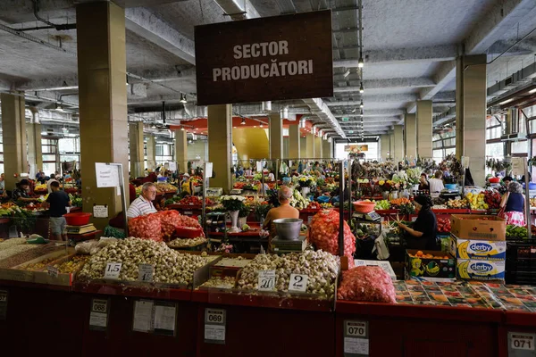 Bucareste Romênia Agosto 2022 Detalhes Mercado Frutas Vegetais Obor Bucareste — Fotografia de Stock