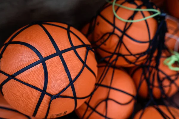 Ρηχό Βάθος Πεδίου Επιλεκτική Εστίαση Λεπτομέρειες Ένα Φθηνό Πλαστικό Μπάσκετ — Φωτογραφία Αρχείου