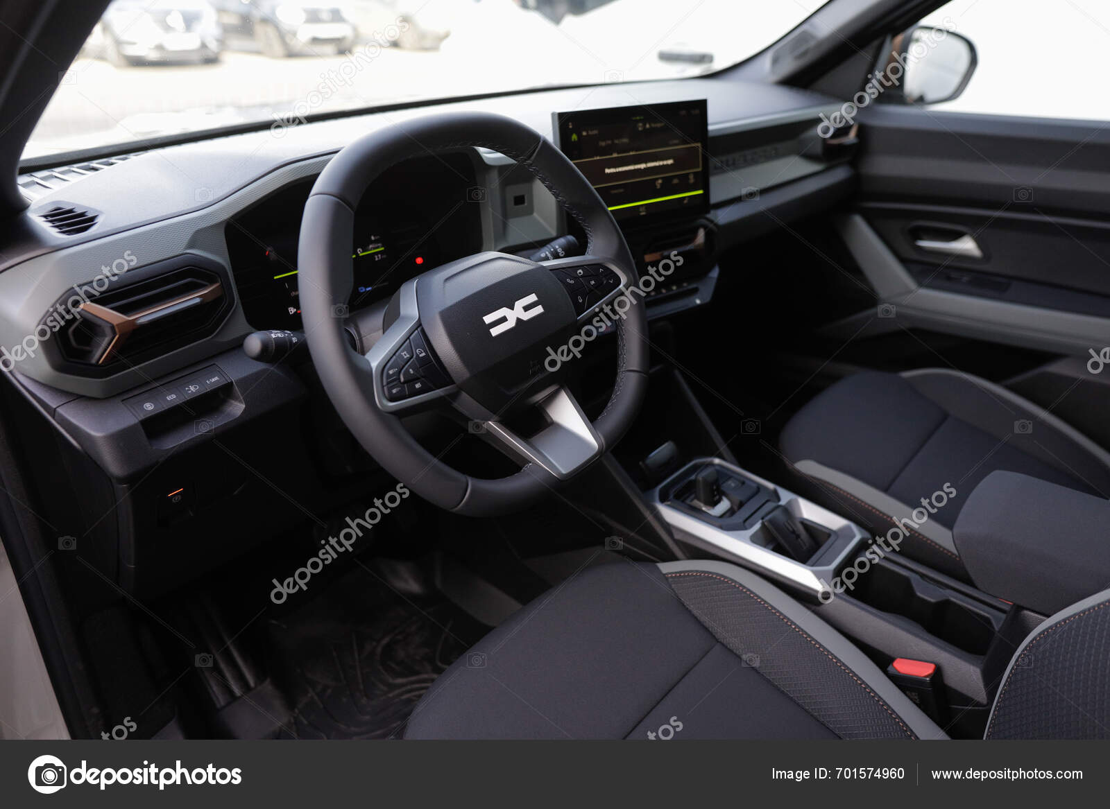 Mioveni Romania February 2024 Interior New Dacia Duster 2024 Model