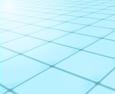 Yansıtıcı yüzey ya da zemin gri karolardan yapılmış