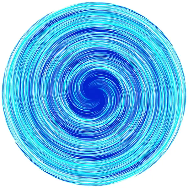 Soyut mavi spiral, girdap, dönme elementi. Çevir efektli, radikal, eşmerkezli çizgiler