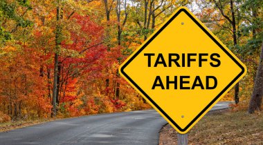 Gümrük Tarifeleri Tedbirli İmza Sonbahar Arkaplanı