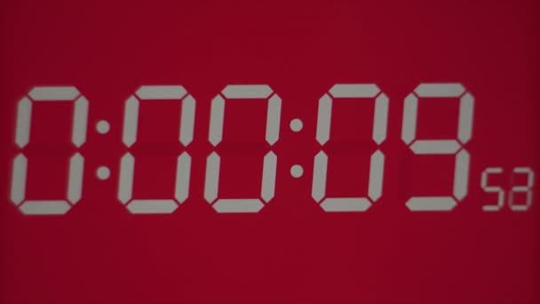 定时器数字的宏视频 秒表倒计时 — 图库视频影像