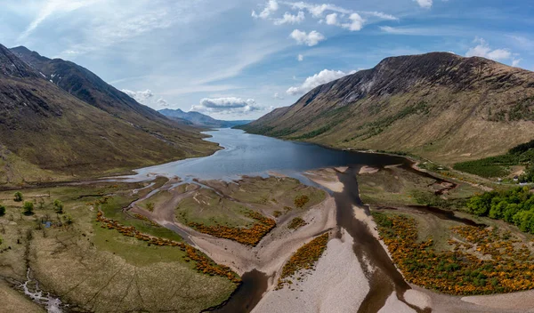 Loch Leven Uit Het Oosten Einde Door Kinlochleven Verhoogd Uitzicht — Stockfoto