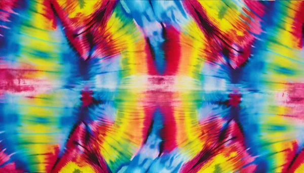 Tusz Farbowania Wzorów Paski Tła Cyganka Spirala Hippie Dye Drawn — Zdjęcie stockowe