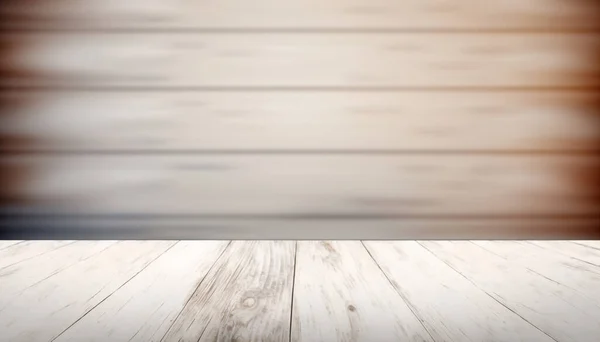 Макет Пространства Пустой Темно Деревянный Стол Перед Абстрактным Размытым Боке — стоковое фото