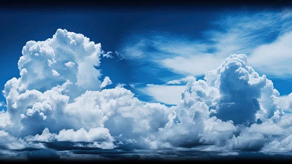 Летнее Голубое Небо Яркое Зимнее Небо Голубое Небо Концепция Неба — стоковое фото