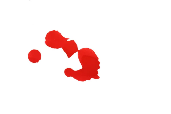 Blood Splatters Red Blots Watercolorrealistic Bloody Splatters Halloween Drop Blood — 图库照片