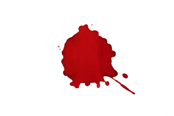 Blood Splatters Red Blots Watercolorrealistic Bloody Splatters Halloween Drop Blood — Photo